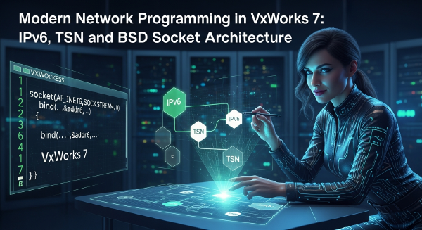 Modern Network Programming in VxWorks 7: IPv6, TSN, and BSD Socket Architecture