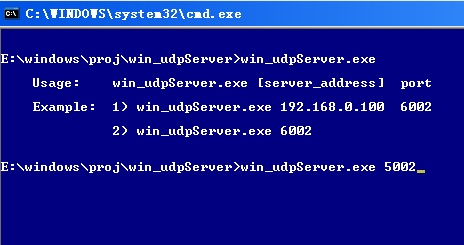 windows udp server