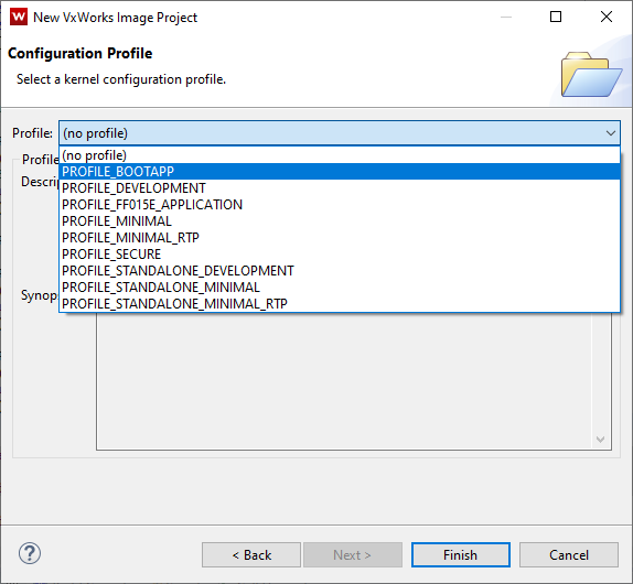 VxWorks 7 PROFILE_BOOTAPP