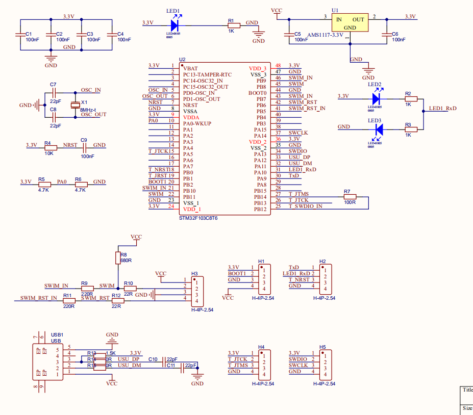 STLINK-V2 Schematics