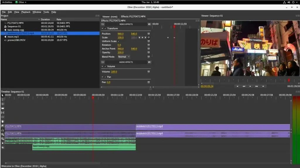 Linux Video Editor