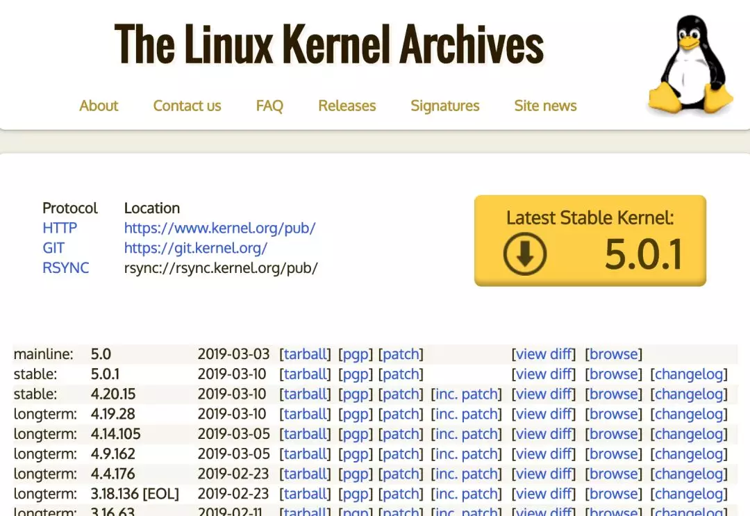 Linux Kernel 5.0 Archives