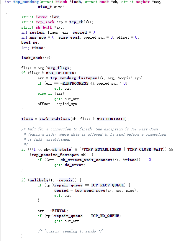 Linux Network Package Sending