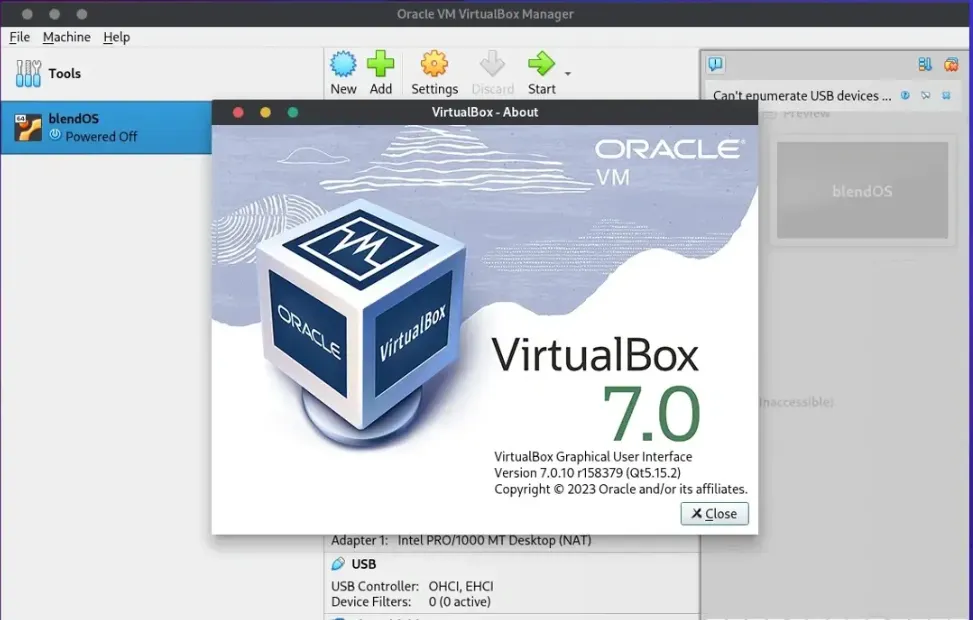 VirtualBox 7.0.10