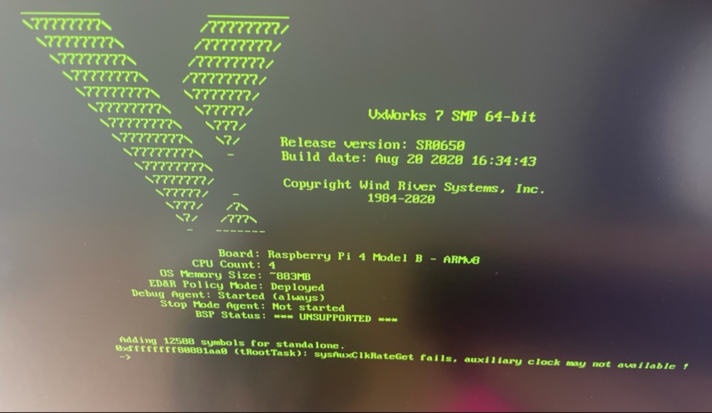 VxWorks 7 boot Sequence