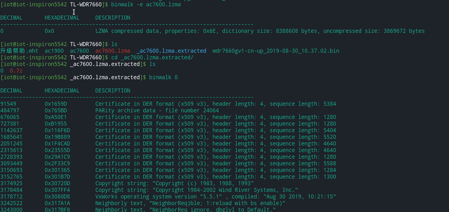 VxWorks Firmware Analysis