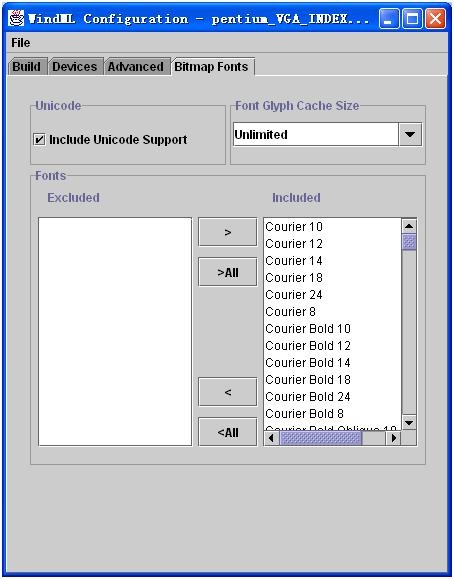 VxWorks WindML Config