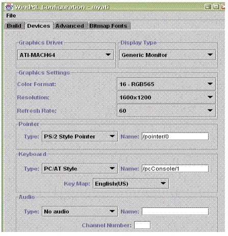 VxWorks WindML Config