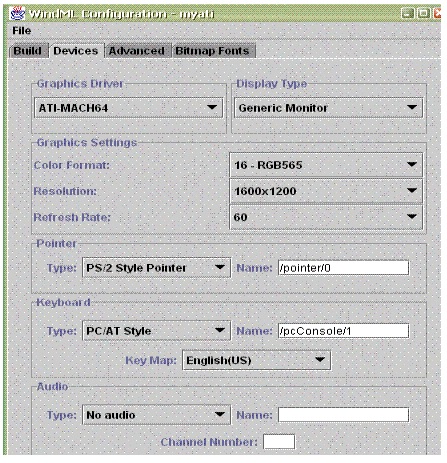 VxWorks WindML Config